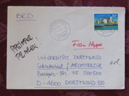 Luxemburg 1984 Cover Grevenmacher To Germany - Water Purification - Covers & Documents