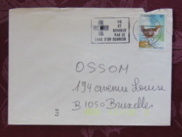 Luxemburg 1987 Cover Mersch To Belgium - Bird - Blood Donors Slogan - Lettres & Documents