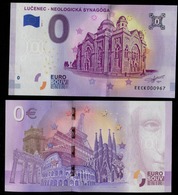 SLOVAKIA-BILLET TOURISTIQUE 0 EURO SOUVENIR LUČENEC-synagóga JUDAICA 2019.08.22-NEWS-10.000 Pcs - Privatentwürfe