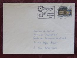 Luxemburg 1990 Cover Luxembourg To Belgium - Mersch Castle - Sclerose Slogan - Briefe U. Dokumente