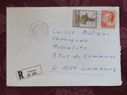 Luxemburg 1990 Registered Cover Rodange To Luxembourg - Grand Duke Jean - Fountain "Maus Ketty" - Briefe U. Dokumente