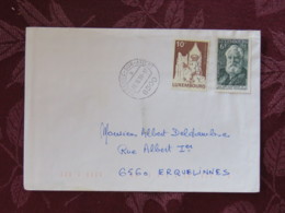 Luxemburg 1999 Cover Redange Sur Attert To Erquelines - Alexander Graham Bell - Phone - La Rochette Castle - Storia Postale