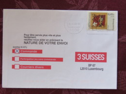 Luxemburg 2002 Cover Esch Sur Alzette To Luxembourg - Painting - Red Cross Slogan - Lettres & Documents