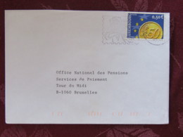 Luxemburg 2004 Cover Echternach To Belgium - Euro Coin - Comic Stamp Collecting Slogan - Lettres & Documents