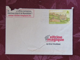 Luxemburg 2013 Cover Luxembourg To Belgium - Castle - "I Make My Own Stamps" Slogan - Lettres & Documents