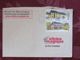 Luxemburg 2013 Cover Luxembourg To Belgium - Houses - "I Make My Own Stamps" Slogan - Brieven En Documenten