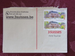 Luxemburg 2013 Cover Luxembourg To Belgium - Houses - "I Make My Own Stamps" Slogan - Lettres & Documents