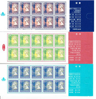 Hong Kong 1993 Def. Issue Corresp. Stamp Booklets: 10x Mi 702II; 10x Mi 703II; 10x Mi 704II All MNH ** - Libretti