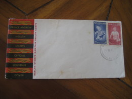 Prince Andrew 1963 Health Stamps Official Souvenir Cancel Cover NEW ZEALAND - Cartas & Documentos