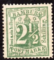 Germany Hamburg Yv# 16 Mint No Gum Watermark - Hamburg