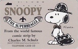 TC JAPON / 110-104605 - BD Comics - CHIEN SNOOPY ** SUPER BEAGLE ** - PEANUTS DOG JAPAN Free Phonecard - 1387 - BD