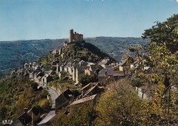 Cp , 12 , NAJAC , Vue Générale Dominée Par Le Château Du XIIIe S. - Najac