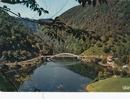 Cp , 19 , NEUVIC-D'USSEL , Route De CHAMPAGNC (Cantal), Le Pont De Vernejoux Sur La Dordogne - Ussel