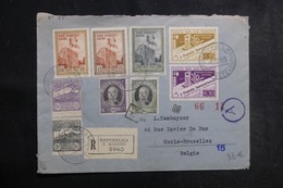 SAINT MARIN - Enveloppe En Recommandé Pour Bruxelles En 1943 Avec Contrôle Postal , Affranchissement Plaisant - L 42158 - Briefe U. Dokumente