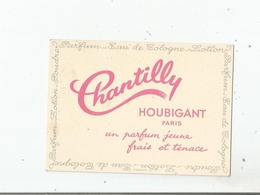 CHANTILLY DE HOUBIGANT PARIS CARTE PARFUMEE ANCIENNE - Antiguas (hasta 1960)