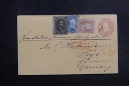 ETATS UNIS - Entier Postal + Compléments De New York Pour L 'Allemagne - L 42213 - ...-1900