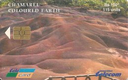 Télécarte Maurice Mauritius Chamarel Coloured Earth - Mauricio