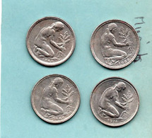 Republique Democratique 4 Pieces 50 Pennig 1949-66-74 Correct - 50 Pfennig