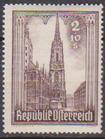 Österreich 1946 Nr.800 ** Postfr. Wiederaufbau Des Stephandomes, Wien ( A370) Günstige Versandkosten - 1945-60 Unused Stamps