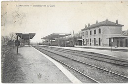 BAZANCOURT 51 MARNE INTÉRIEUR DE LA GARE - Bazancourt