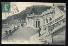 CPA Monaco MONTE CARLO L'Escalier Des Nouvelles Terrasses - Le Terrazze
