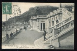 CPA Monaco MONTE CARLO L'Escalier Des Nouvelles Terrasses - Terrassen