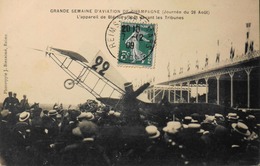 CPA. - Accidents > Gde Semaine D'Aviation De Champagne - Le 26.8.1909 L'Appareil De BLERIOT S'abât Devant Les Tribunes - Accidents