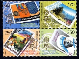 MACEDONIA 2005 50 Years Of Europa Stamps MNH / **..  Michel  370-73 - Macedonia Del Norte