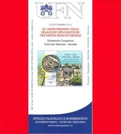 Nuovo - VATICANO - 2019 - Bollettino - 25 Anni Delle Relazioni Diplomatiche Con Israele - BF 10 - Covers & Documents