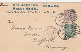 Canada Entier Postal Pour L'Allemagne 1934 - 1903-1954 Kings