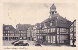 Grabow (Elde) * Rathaus, Autos * Deutschland * AK588 - Ludwigslust