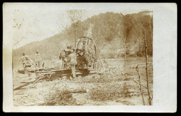 I. VH Katonák, ágyú Fotós Képeslap  /  WW I. Soldier, Cannon Photo Vintage Pic. P.card - Hongrie