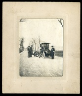 1910 Cca. Kerékcsere, Automobil, Régi Fotó Képméret : 10*7,5 Cm - Andere & Zonder Classificatie