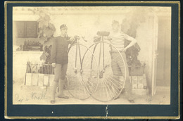 1890-95. Ca. Katonák, Kerékpárral Régi Fotó 16*11 Cm - Andere & Zonder Classificatie
