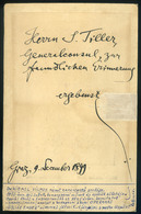 1899. Wilhelm Kienzl Portré , Aláírással és Sk. Kotta Sorral , Régi Fotó - Andere & Zonder Classificatie