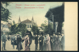 PÖSTYÉN 1911. Pillanat Felvétel A Gyógykertből. Montázslap - Hongrie