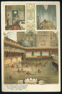 BUDAPEST 1906. Szent Lukács Fürdő, Iszapfürdő Litho Képeslap  /  St. Luke Bath, Mud Bath Litho Vintage Pic. P.card - Hongrie