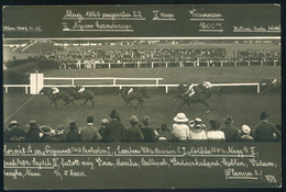 ALAG 1920. Lóverseny, Nyári Handicap, Fotós Képeslap  /  Horse Race Summer Handicap, Photo Vintage Pic. P.card - Hongarije