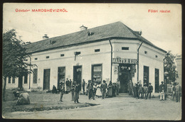 MAROSHÉVÍZ 1910. Régi Képeslap , üzlet, Főtér  /  Vintage Pic. P.card , Store, Main SQ - Ungheria
