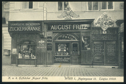 AUSZTRIA Bécs, August Fritz Zuckerkranke Régi Képeslap  /  AUSTRIA Vienna August Fritz Diabetic Vintage Pic. P.card - Andere & Zonder Classificatie