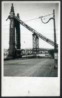 BUDAPEST 1945-46. Szabadság Híd újjáépítés Előtt, Régi Fotó (képeslap Méret)  /  Freedom Bridge Before Reconstruction Vi - Andere & Zonder Classificatie