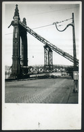 BUDAPEST 1945-46. Szabadság Híd újjáépítés Előtt, Régi Fotó (képeslap Méret)  /  Freedom Bridge Before Reconstruction Vi - Other & Unclassified