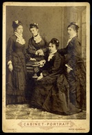 MAROSVÁSÁRHELY 1875-80. Ciehulski : Ismeretlen Hölgyek, Cabinet Fotó  /  Uknown Ladies Vintage Cabinet Photo - Autres & Non Classés