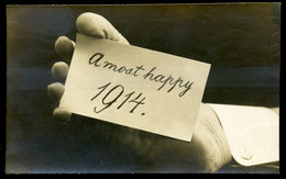 1914. " A Most Happy 1914" Fotós őrület-képeslap  /  "Amost Happy 1914" Photo Craze Vintage Pic. P.card - Ungheria