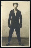 SPORT ökölvívás ,  Fotós Képeslap Finnországból Ádler Zsigmondnak Budapestre Küldve  /  SPORT Boxing Photo Vintage Pic.  - Ungheria