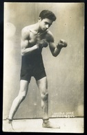 SPORT ökölvívás , Ökölvívó ,   Fotós Képeslap Ádler Zsigmondnak Dedikálva  /  SPORT Boxing Photo Vintage Pic. P.card Ded - Ungheria
