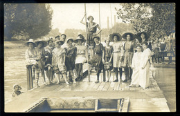 NAGYBECSKEREK 1910. Ca. Fürdözők, érdekes Fotós Képeslap , Fotó . Oldal   /  Bathing People Interesting Vintage Pic. P.c - Hongrie