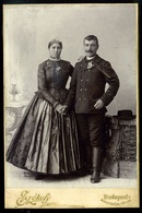 BUDAPEST  Székely Aladár : Pár Népviseletben, Cabinet Fotó  /  Couple In Traditional Costume Vintage Cabinet Photo - Andere & Zonder Classificatie