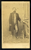 LÉVAY József 1825-1918. Író,öltő, Műfordító, A Magyar Tudományos Akadémia Tagja, Visit Fotó 1862. Licskó, Pest  /  Józse - Autres & Non Classés