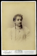 HERKULESFÜRDŐ 1890. Ca. Kossak :  Hölgy, Szép Cabinet Fotó  /  Lady Nice Vintage Cabinet Photo - Other & Unclassified